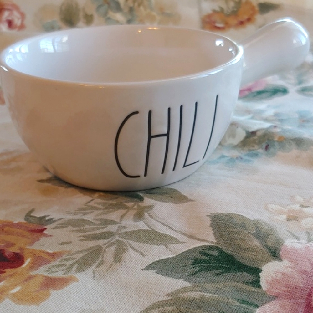 Rae Dunn Ceramic Chili Bowl With Handle - Picture 11 of 11